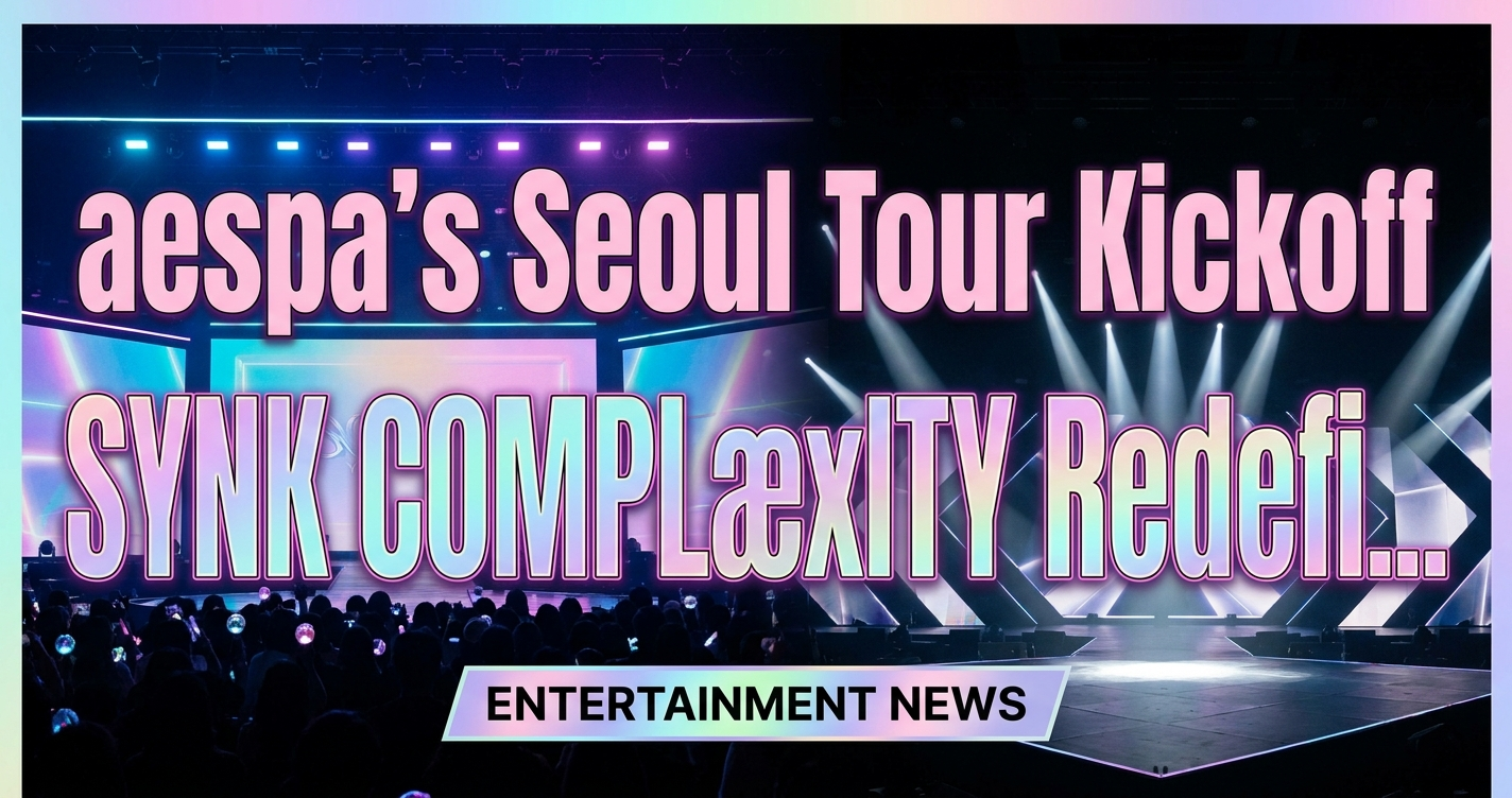 Aespa's seoul tour kickoff: synk complæxity redefines k-pop 1 Aespa's seoul tour kickoff: synk complæxity redefines k-pop