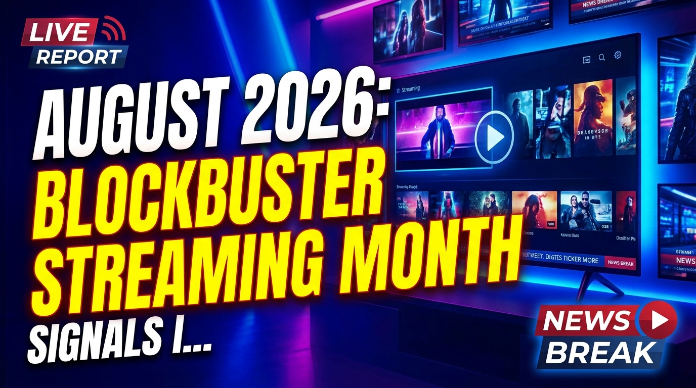 August 2026: blockbuster streaming month signals industry shifts 1 August 2026: blockbuster streaming month signals industry shifts