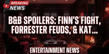 B&b spoilers: finn's fight, forrester feuds, & katie's grilling!