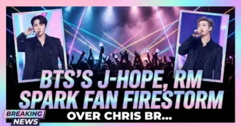 Bts's j-hope, rm spark fan firestorm over chris brown appearance