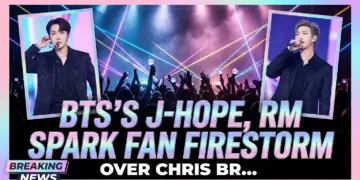 Bts's j-hope, rm spark fan firestorm over chris brown appearance