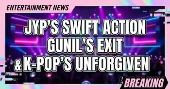 Jyp's swift action: gunil's exit & k-pop's unforgiving image standard