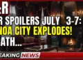 Y&r spoilers july 3-7: genoa city explodes! Wrath, romance & risks!
