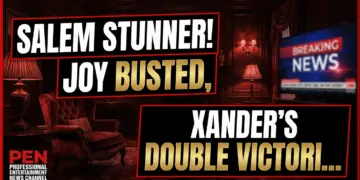 Salem stunner! Joy busted, xander's double victoria delight on days of our lives!