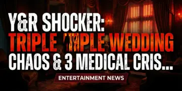Y&r shocker: triple wedding chaos & 3 medical crises rock genoa city!