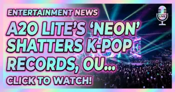 A2o lite's 'neon' shatters k-pop debut records, outpacing newjeans on melon