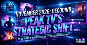 November 2026: decoding peak tv's strategic shift & streaming wars